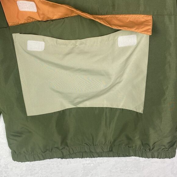 JEM Nasa Windbreaker Youth Extra Large Green Hooded Kangaroo Lightweight Pocket - Picture 5 of 7